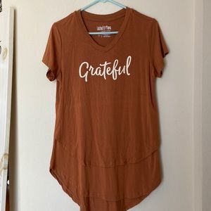 EUC V neck 2.0 copper Grateful tee (medium)